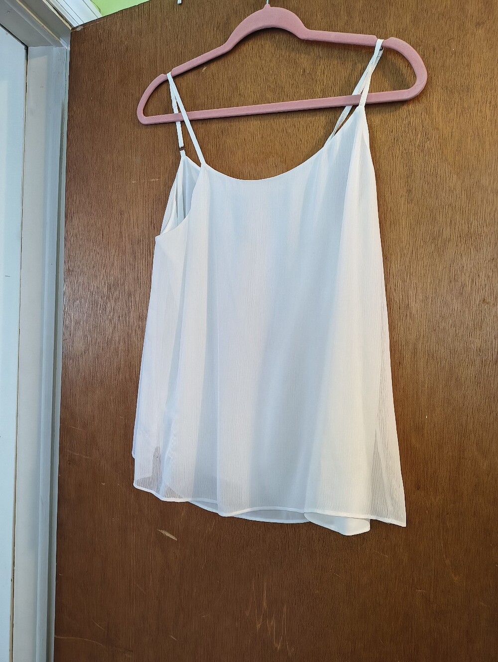 Alice + Olivia White Tank Top Blouse Size Medium